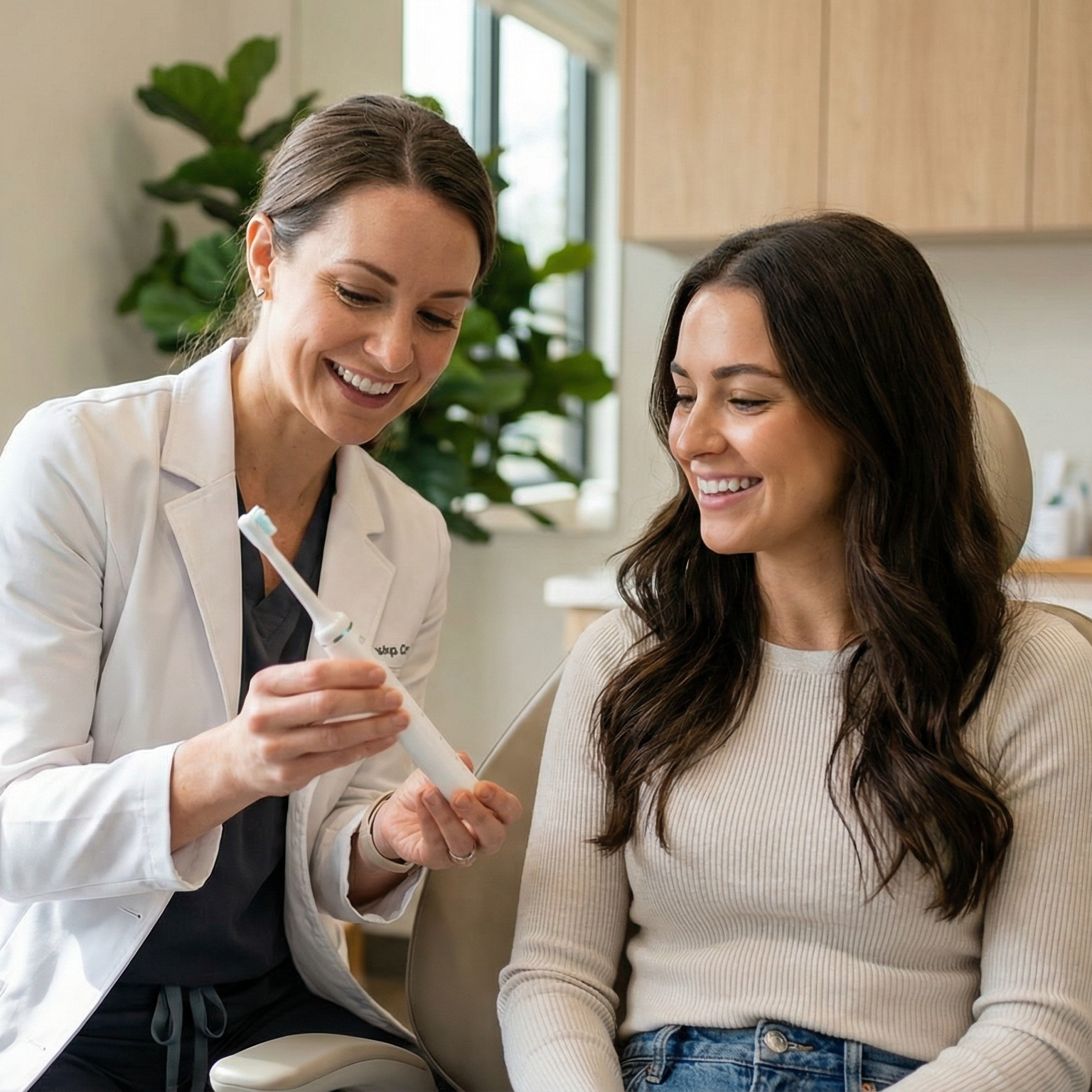 Le mouvement recommandé par les dentistes.